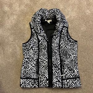 Animal print vest vest in great condition, size PM